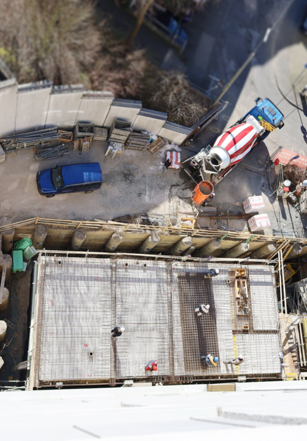 Anbau Krankenhaus mit Spezialtiefbau