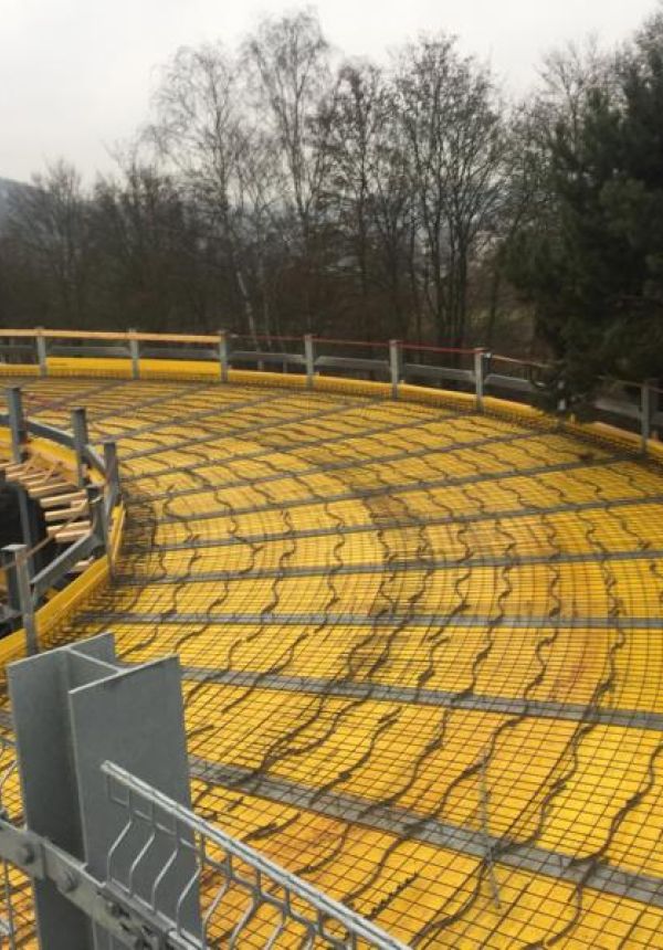 Neubau Rampe für ein Parkhaus in Marburg